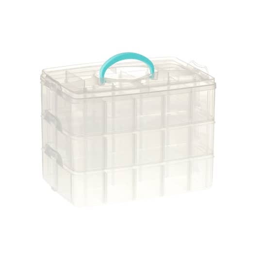 10/30X Mini Clear Plastic Box Jewelry Storage Case Container Bead Ring Organizer